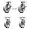Service Caster 8 Inch Semi Steel Caster Brakes/Swivel Locks and 2 Rigid, 2PK SCC-35S820-SSB-SLB-BSL-2-R-2 - alternate 1